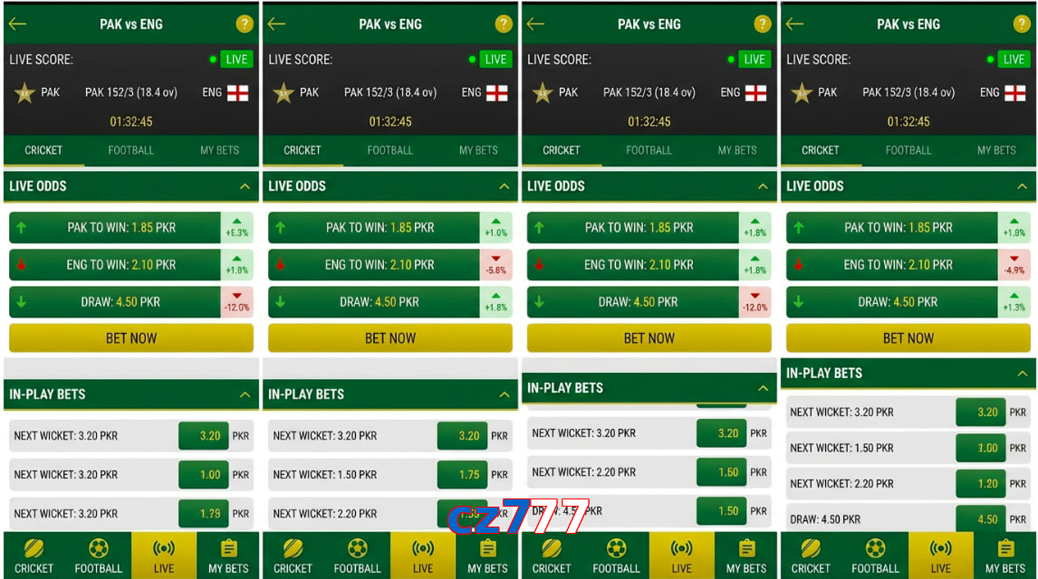 Game list for Cz777 bet section